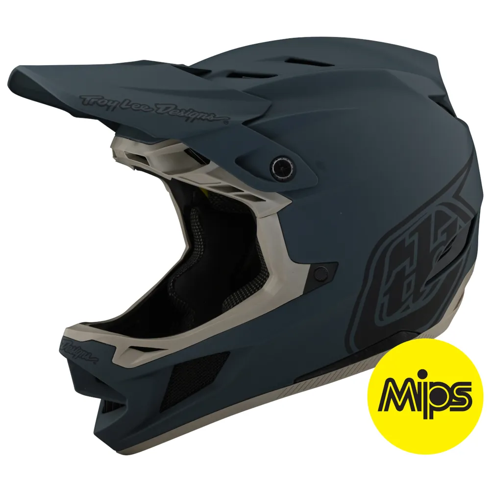 Image of Troy Lee Designs D4 Composite Full Face MIPS MTB Helmet Stealth Grey