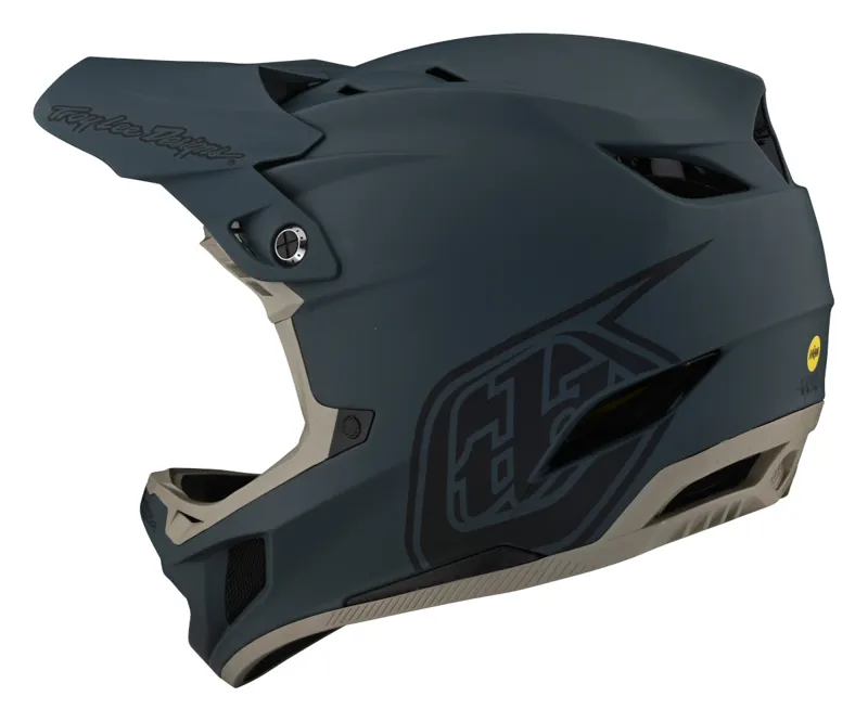 Troy Lee Designs D4 Composite Full Face MIPS MTB Helmet Stealth Grey-2