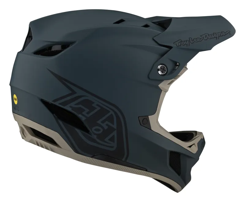 Troy Lee Designs D4 Composite Full Face MIPS MTB Helmet Stealth Grey-4