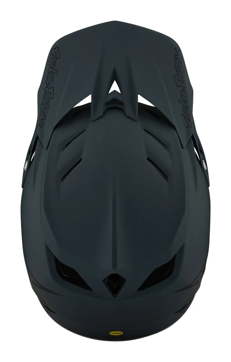 Troy Lee Designs D4 Composite Full Face MIPS MTB Helmet Stealth Grey-7