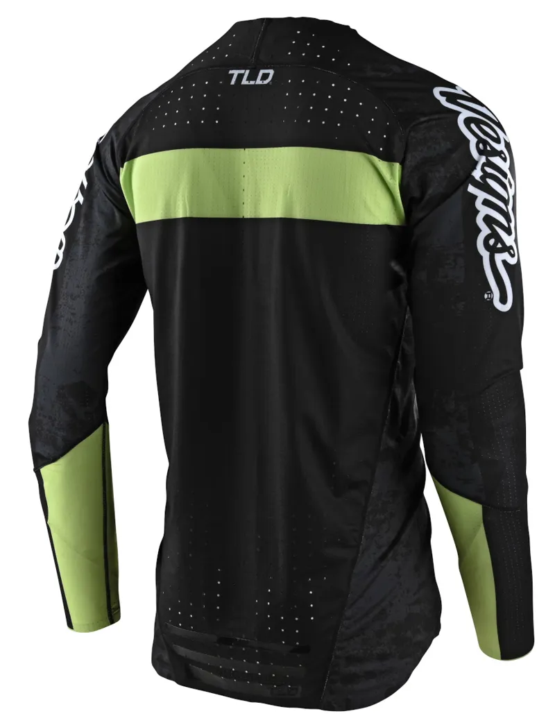 Troy Lee Designs Sprint Ultra LS MTB Jersey Grime Black/Glo Green-1