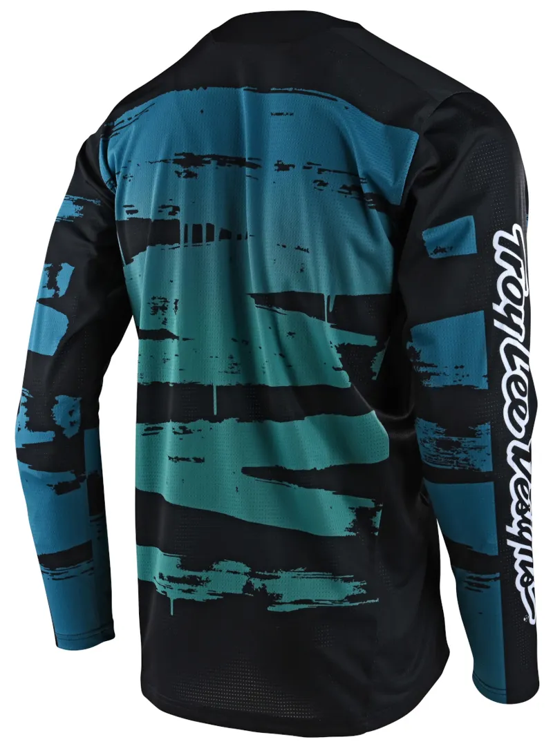 Troy Lee Designs Sprint Youth LS MTB Jersey Brushed Marine/Teal-1