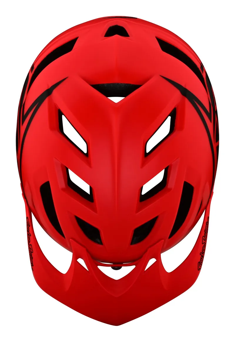 Troy Lee Designs A1 Drone MTB Helmet Fire Red-3