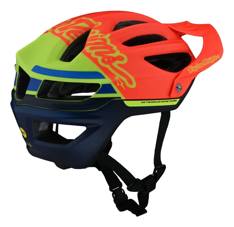 Troy Lee Designs A2 MIPS MTB Helmet Silhouette Orange/Yellow-1