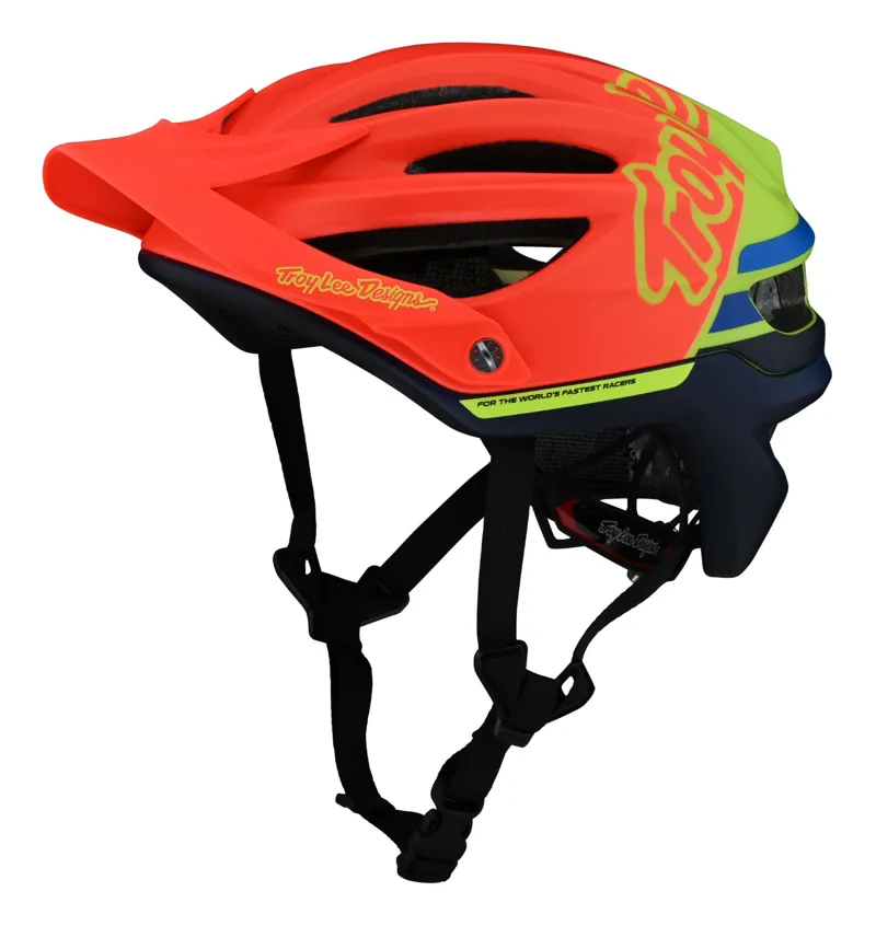 Troy Lee Designs A2 MIPS MTB Helmet Silhouette Orange/Yellow-2