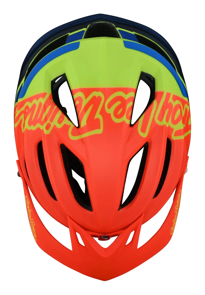 Troy Lee Designs A2 MIPS MTB Helmet Silhouette Orange/Yellow-3