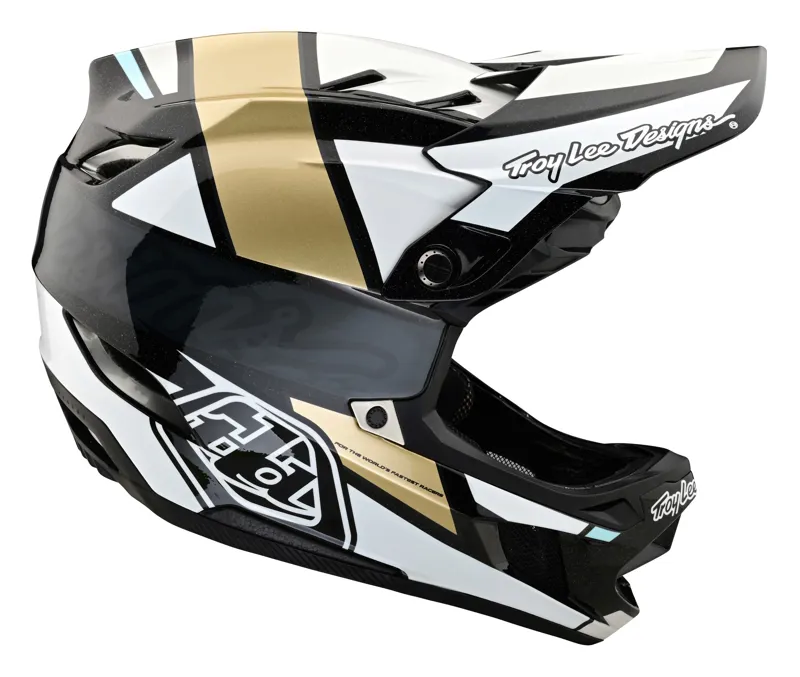 Troy Lee Designs D4 Carbon Full Face MIPS MTB Helmet Team Gold-5