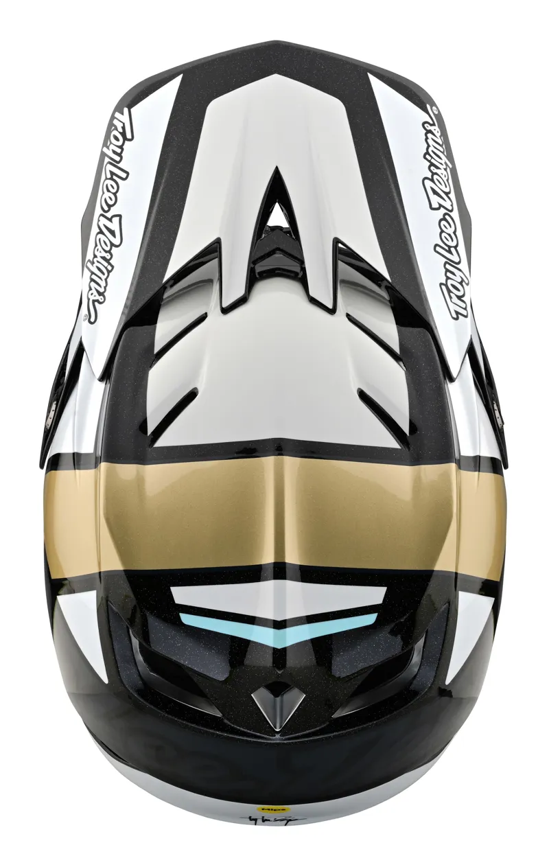 Troy Lee Designs D4 Carbon Full Face MIPS MTB Helmet Team Gold-7