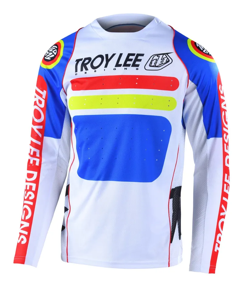 Troy Lee Designs Sprint Youth LS MTB Jersey Drop In White