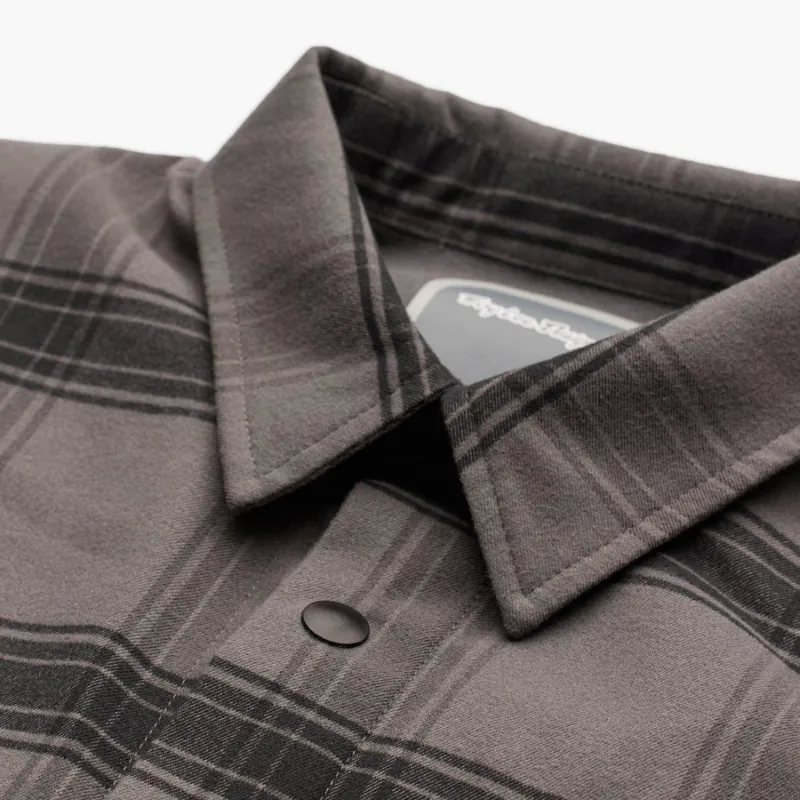 Troy Lee Designs Grind Flannel Shirt Stripe Carbon-2