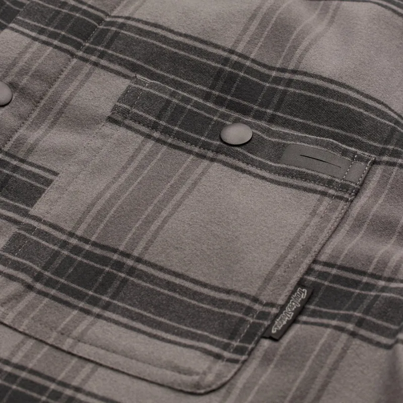 Troy Lee Designs Grind Flannel Shirt Stripe Carbon-3