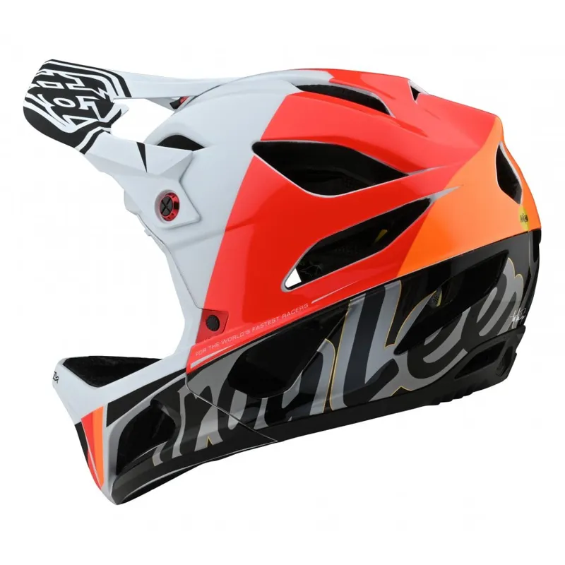 Troy Lee Stages Design Stage Full Face MIPS MTB Helmet Nova/White-1