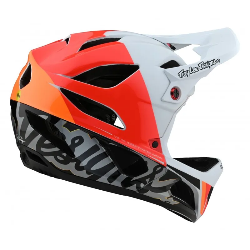 Troy Lee Stages Design Stage Full Face MIPS MTB Helmet Nova/White-2