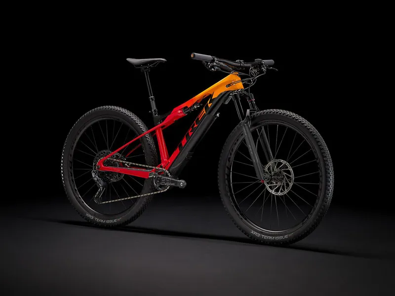 Trek E-Caliber 9.8 GX 29er Electric Mountain Bike 2021 Marigold/ Red-1