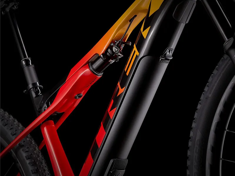 Trek E-Caliber 9.8 GX 29er Electric Mountain Bike 2021 Marigold/ Red-8