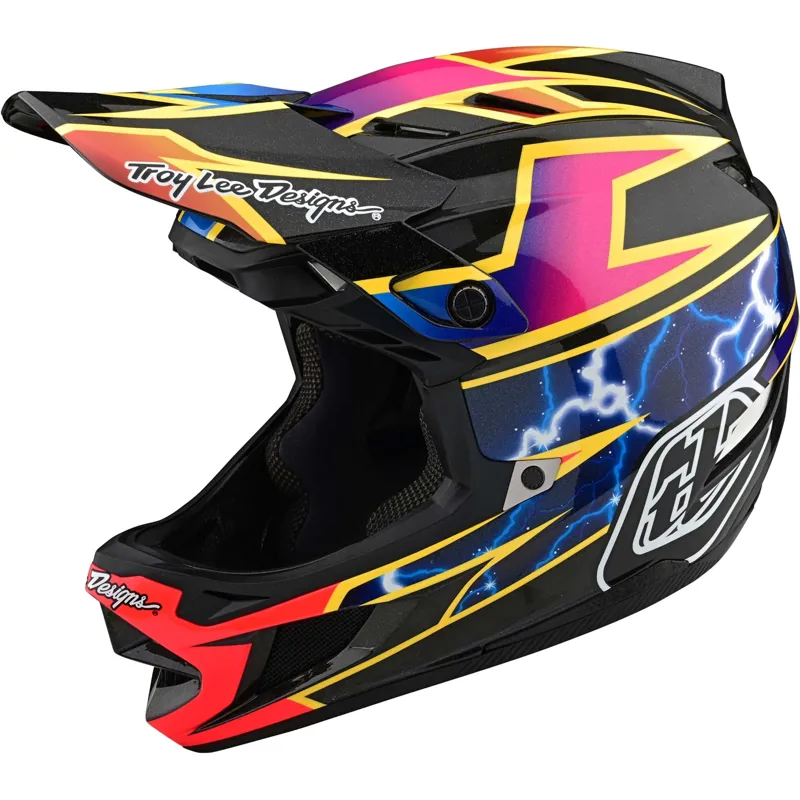 Troy Lee Designs D4 Carbon Full Face MTB Helmet Lightning/Black