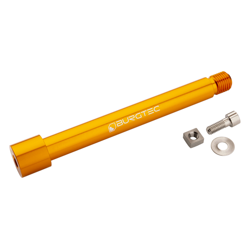 Burgtec Fox 36/38 2021+ Fork Axle Iron Bro Orange-1