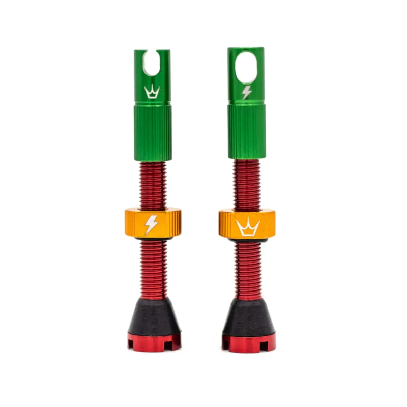 Peatys x Chris King Tubeless MK2 Valves 42mm Rasta/50to01-1