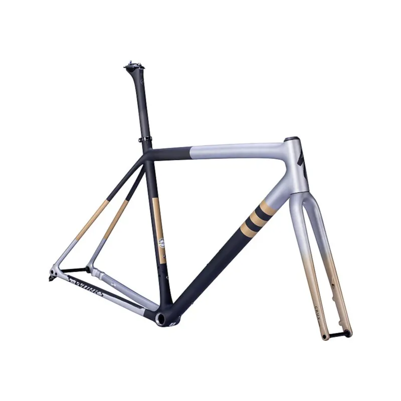 Specialized Sworks Crux 2022 Frameset Liquid Silver/Marble/Gold Diamond