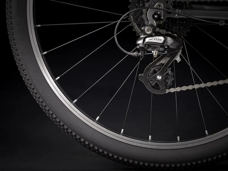 Trek Wahoo 26 inch Kids Bike 2022 Lithium Grey/Radioactive Red-2