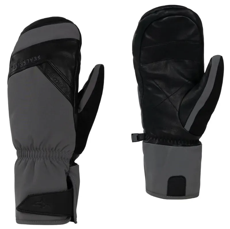 SealSkinz Waterproof Extreme Cold Weather Insulated Finger-Mitten with Fusion Control Grey/Black-2