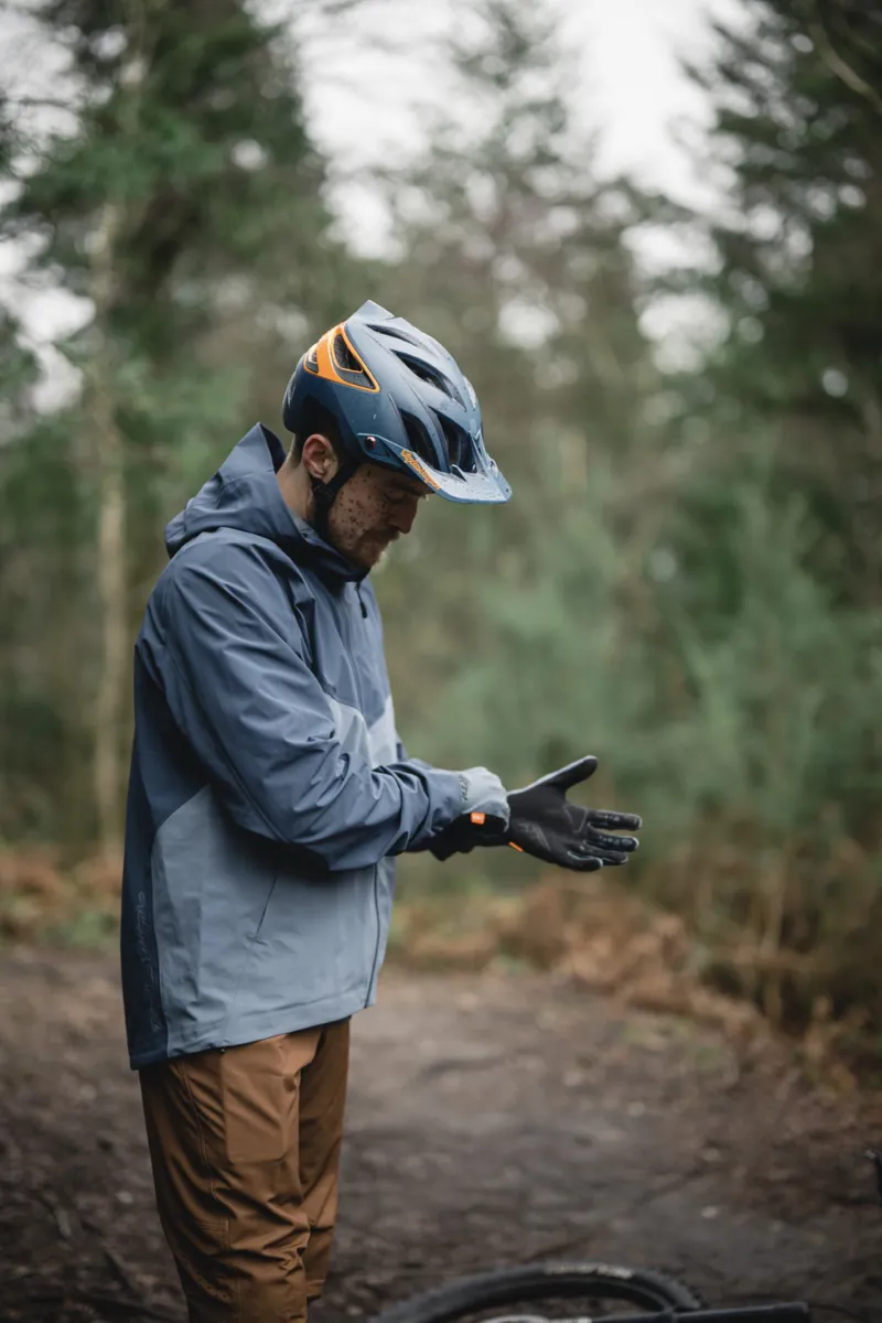 Troy Lee Designs Descent Waterproof Jacket Blue Mirage-3