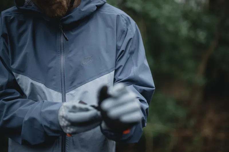 Troy Lee Designs Descent Waterproof Jacket Blue Mirage-4