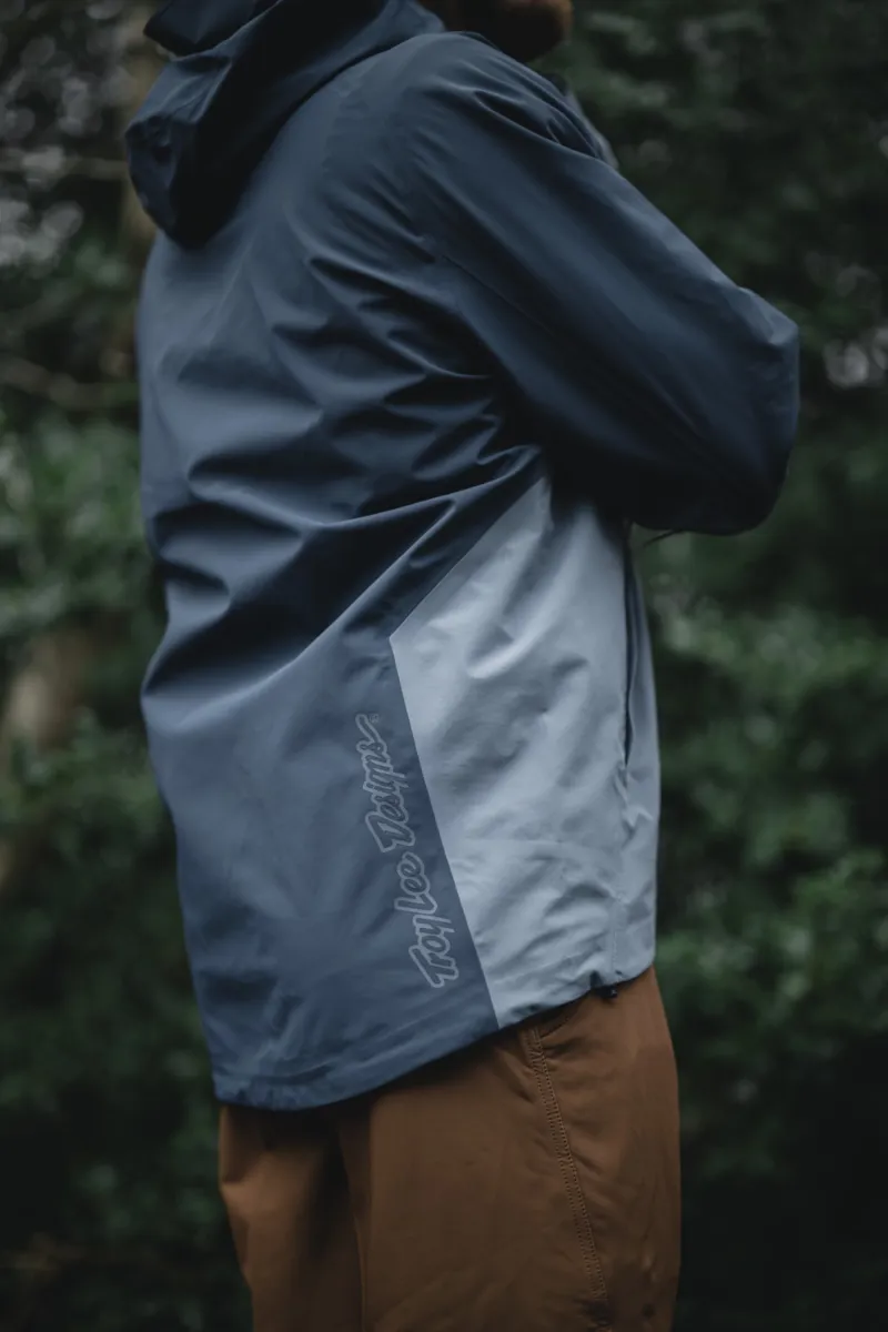 Troy Lee Designs Descent Waterproof Jacket Blue Mirage-7