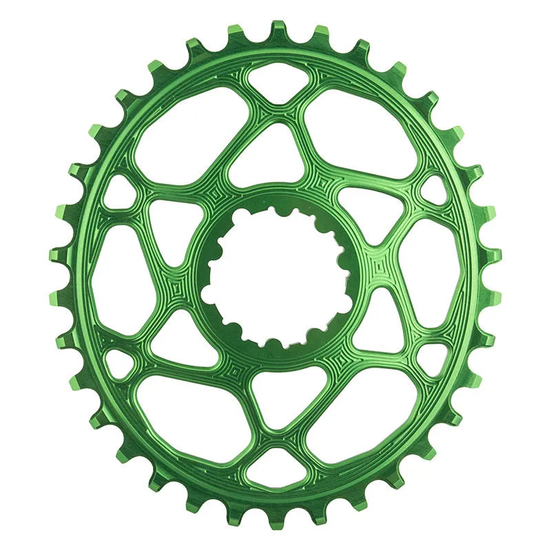 Absolute Black Sram GXP Direct Mount Oval Chainring Green