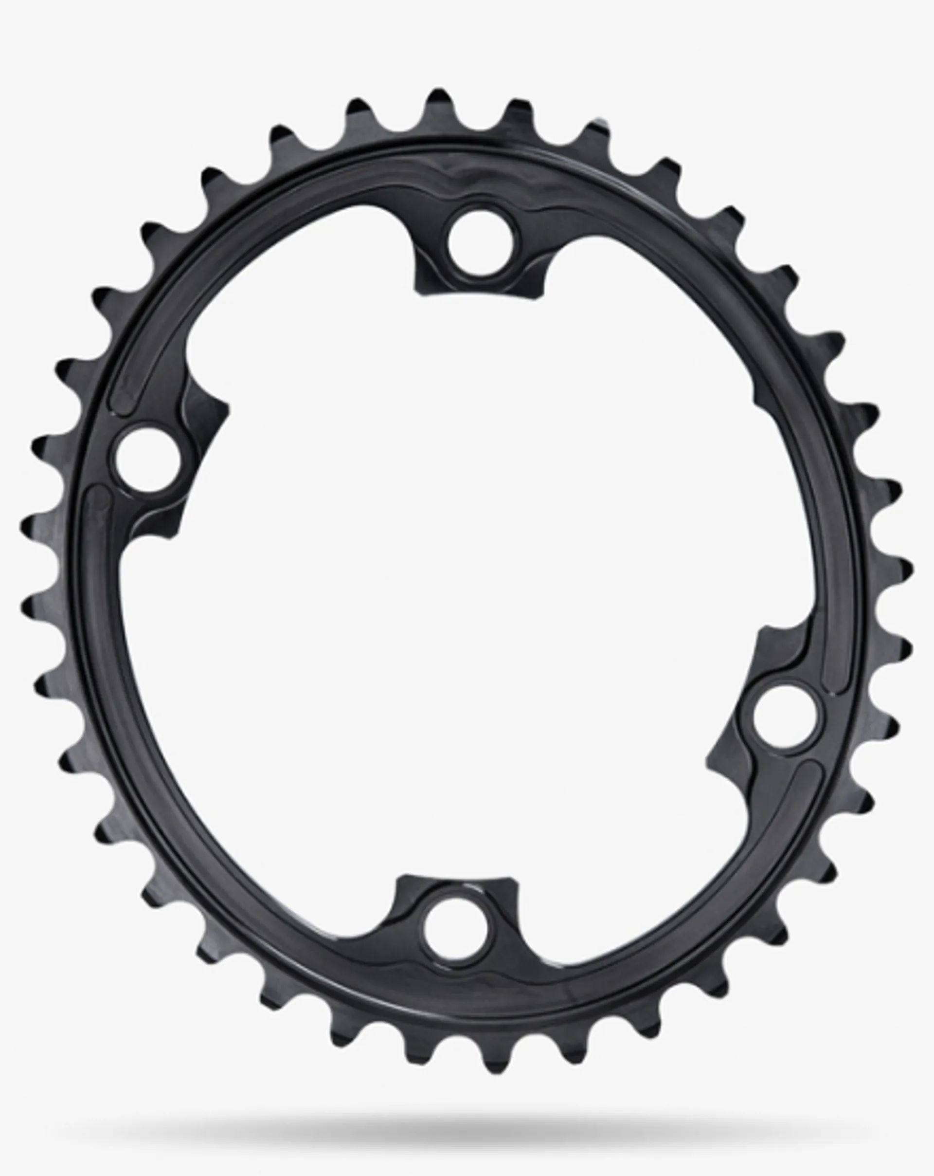 Plateau Ovale Absolute Black Road Shimano 110/4 - 52T Gris - Vélo Route