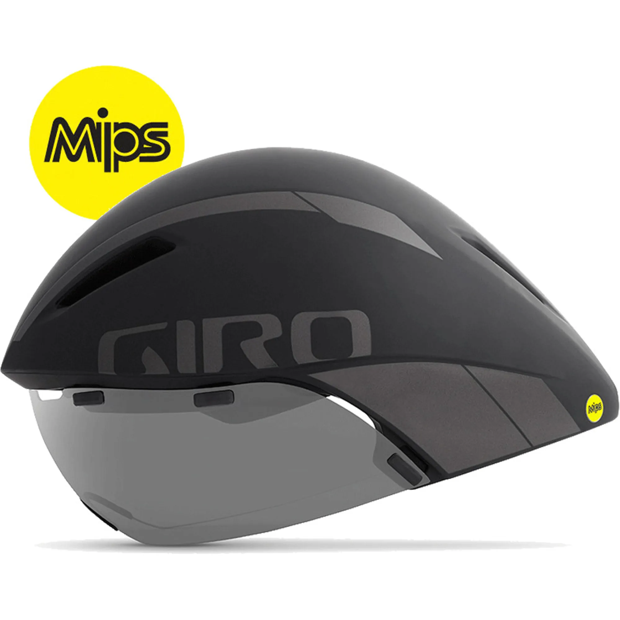 Giro Aerohead Mips Aero/Tri Road Bike Helmet Black/Titanium