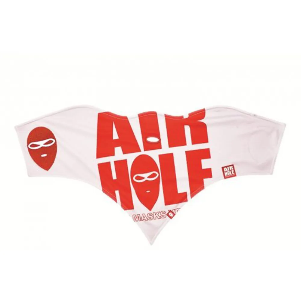 Image of Airhole S1 Facemask Logo Red/Grey