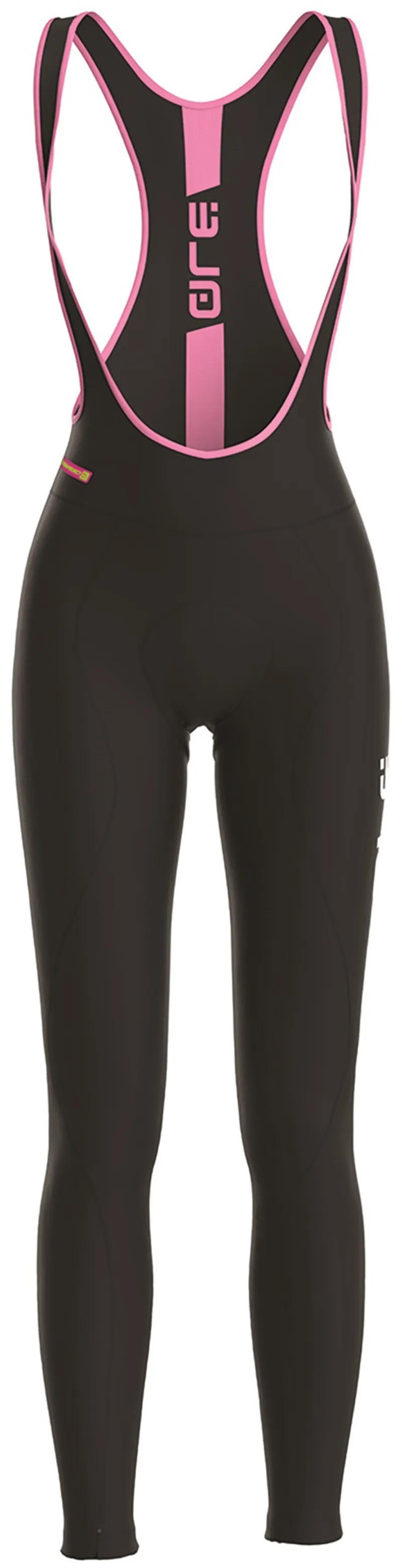 Ale Solid Womens Bibtights Black/Pink-1