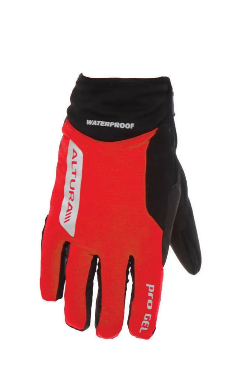 Altura Progel Waterproof Womens Gloves 2014 Black/Red