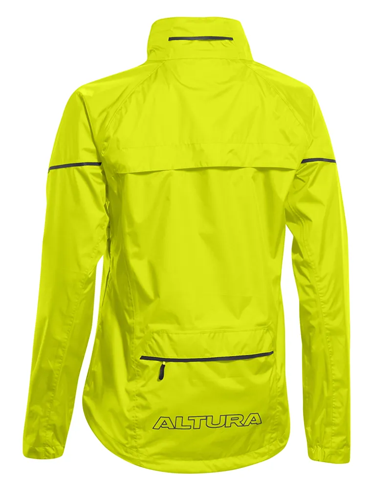 Reflecterende Fietskleding Altura Dames Regenjas Hi-viz Geel – Waterdicht, Ademend En Superzichtbaar In Het Donker Hoogzichtbare Jas