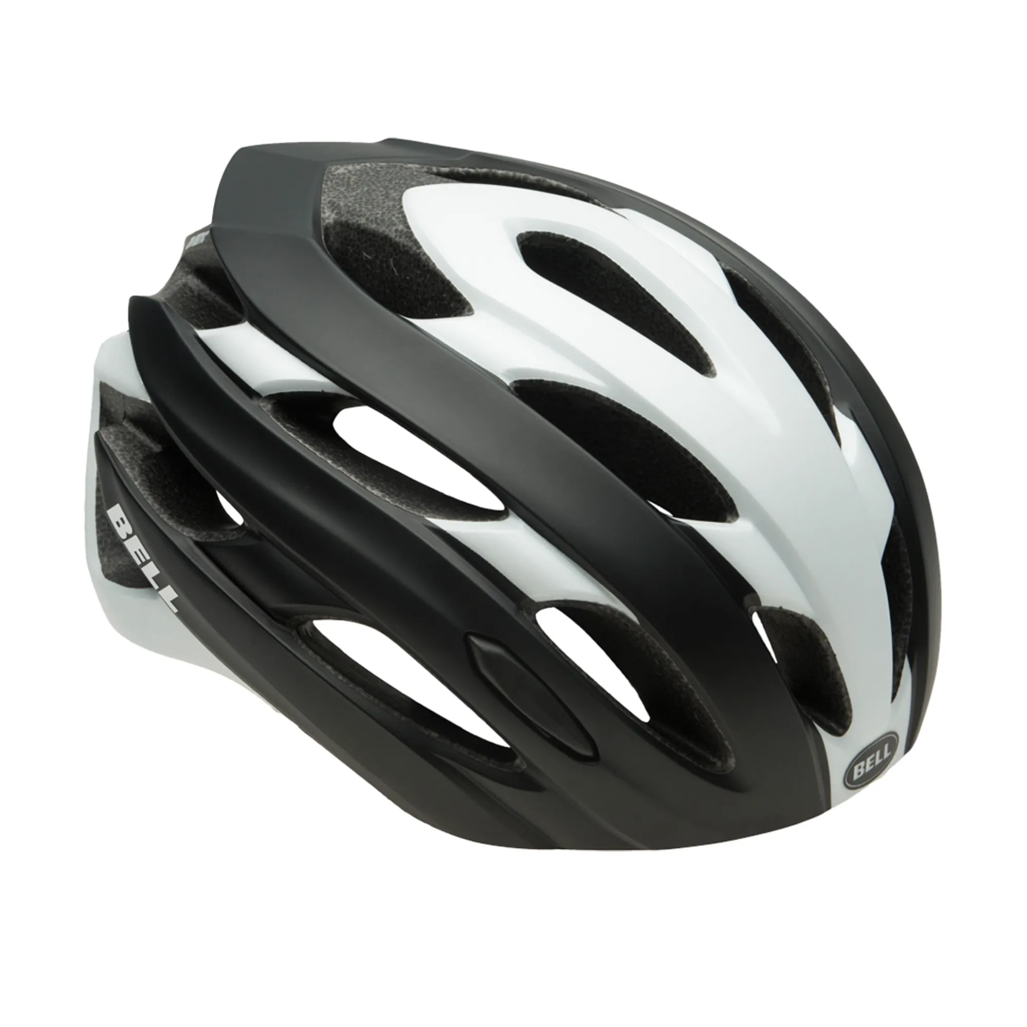 bell event cycling helmet Large Matte White/Force Blue : Sports & Outdoors end construction that brings you airflow for days and a super Bell Event Road Bike Helmet