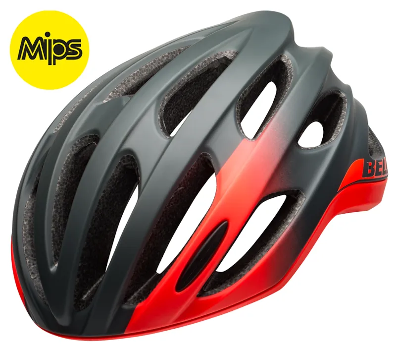 Bell Formula Mips Road Helmet Matte/Gloss Grey/Infrared