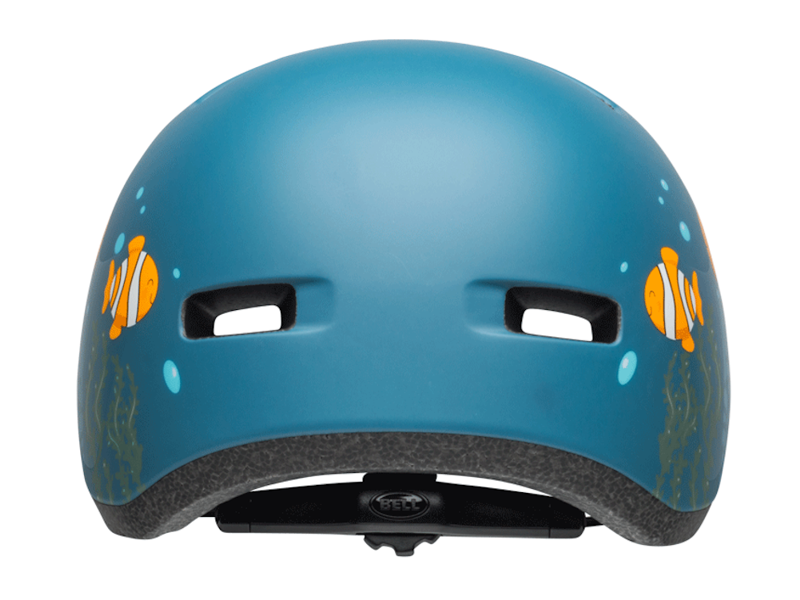 Bell Lil Ripper Kids Helmet Clown Fish Matte Grey/Blue-3
