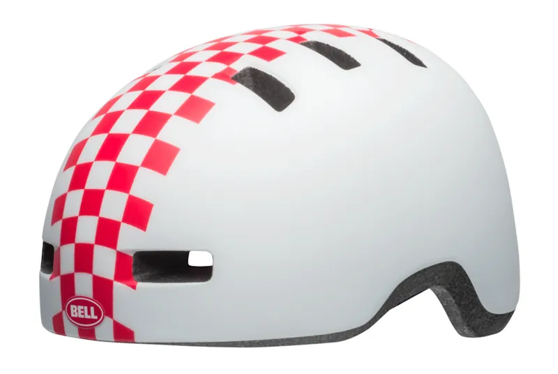 Bell Lil Ripper Kids Helmet Checkers Matte White/Pink
