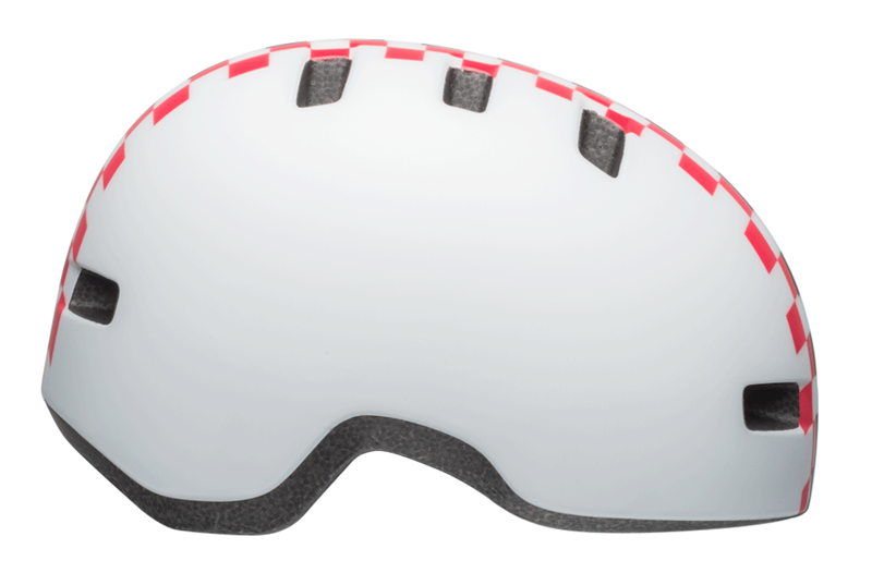 Bell Lil Ripper Kids Helmet Checkers Matte White/Pink-1