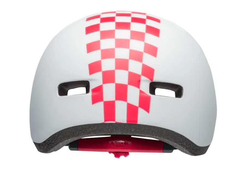 Bell Lil Ripper Kids Helmet Checkers Matte White/Pink-3