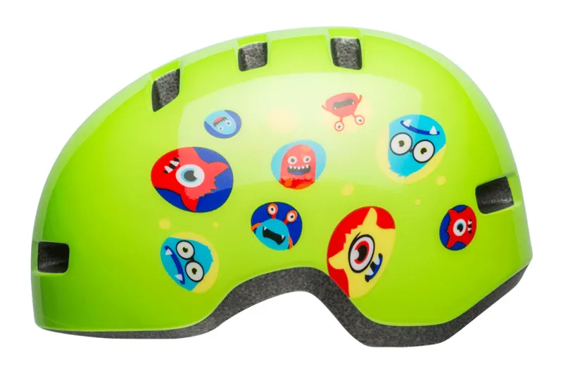 Bell Lil Ripper Kids Helmet Monsters Gloss Green-2
