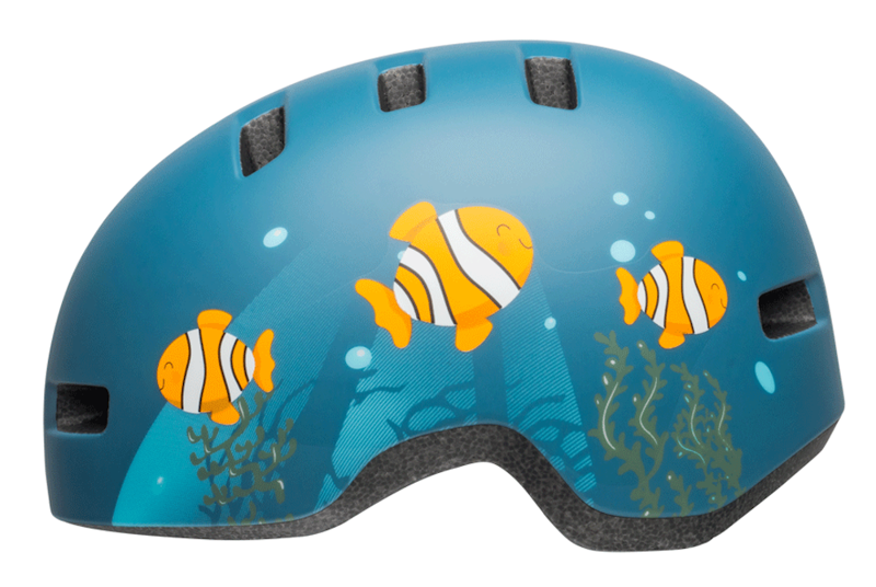 Bell Lil Ripper Toddler Clown Fish Matte Grey/Blue-2