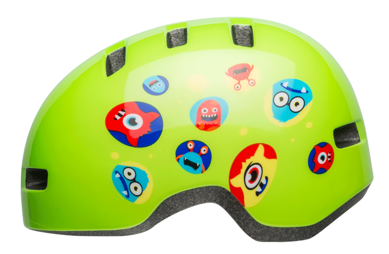 Bell Lil Ripper Toddler Helmet Monsters Gloss Green-2
