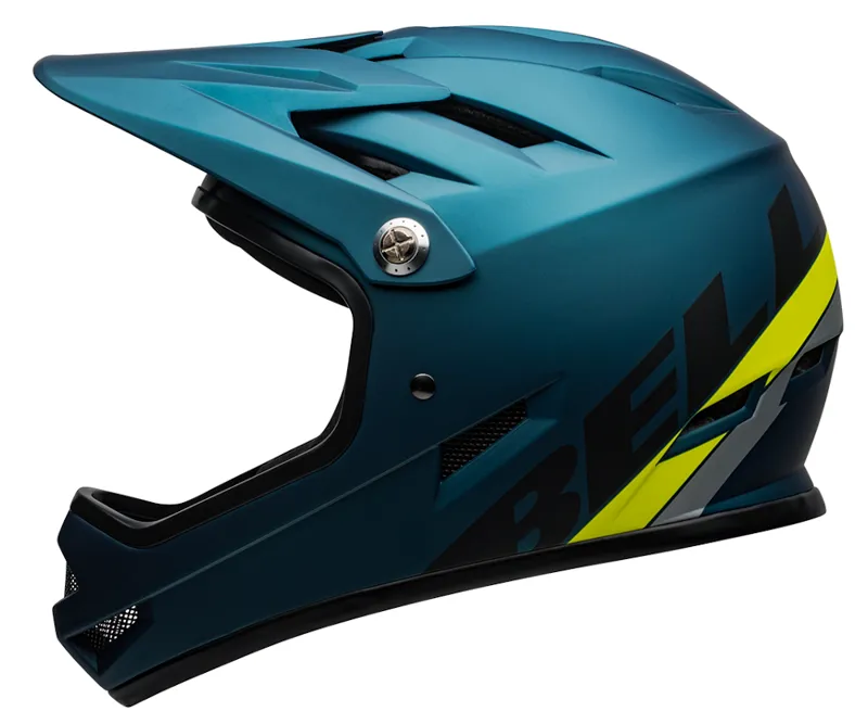 Bell Sanction Full Face MTB Helmet Agility Matte Blue/Hi-Viz-2