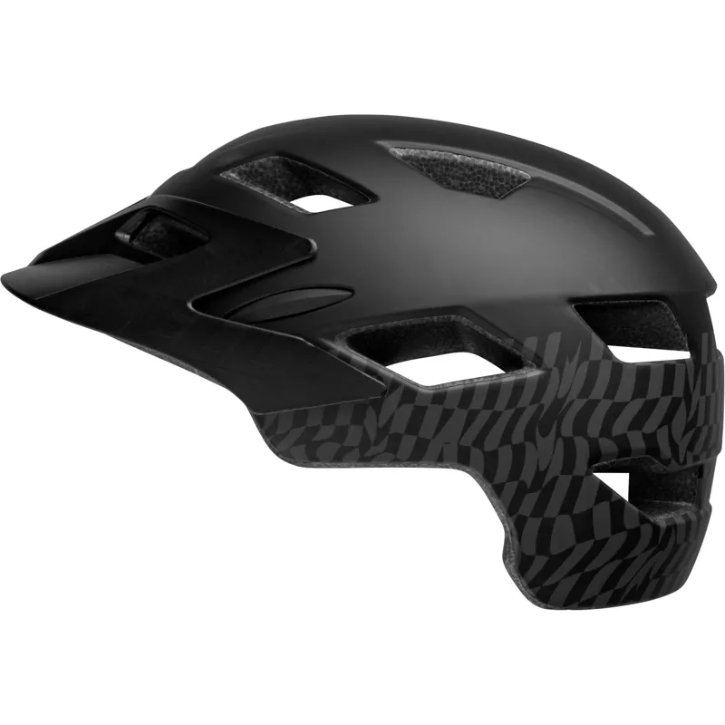 Bell Sidetrack Child Helmet Wavy Checks Matt Black-1