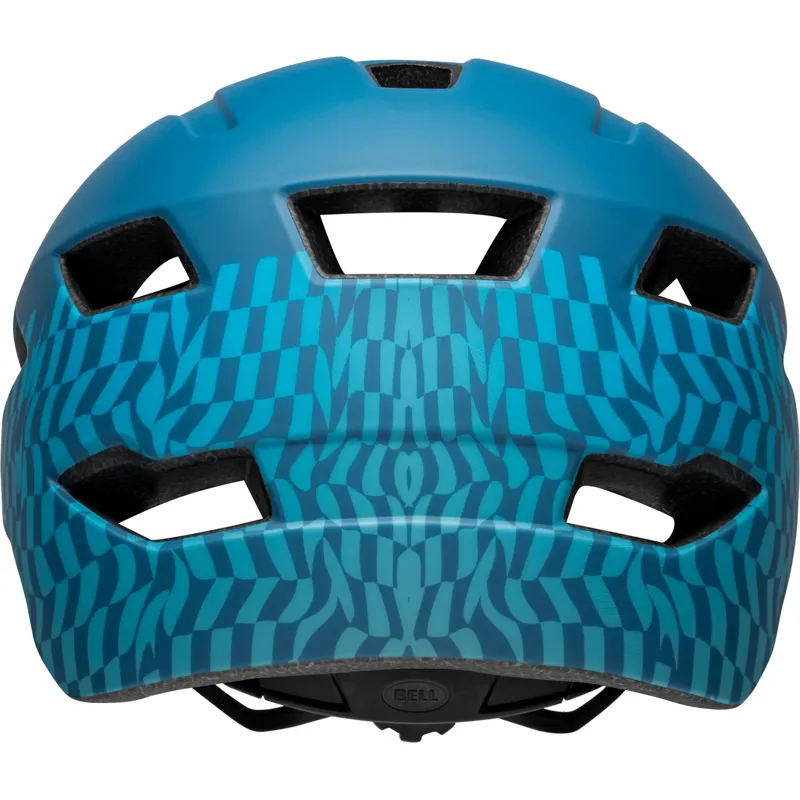 Bell Sidetrack Child Helmet Wavy Checks Matt Blue-3