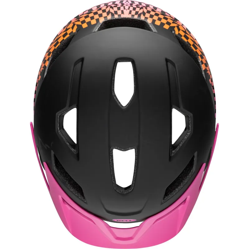 Bell Sidetrack Child Helmet Wavy Checks Matt Pink-2
