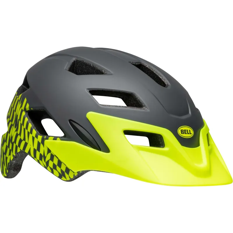 Bell Sidetrack Child Helmet Wavy Checks Matt Retina Sear-3