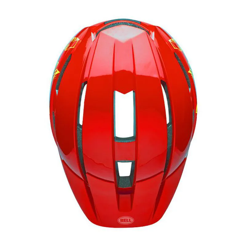 Bell Sidetrack II Kids Helmet 47-54cm One Size Bolts Gloss Red-4